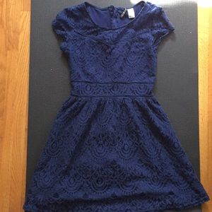 Blue divided dress